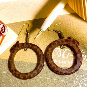 🖤VTG💕 CHEETAH 🐆 earrings